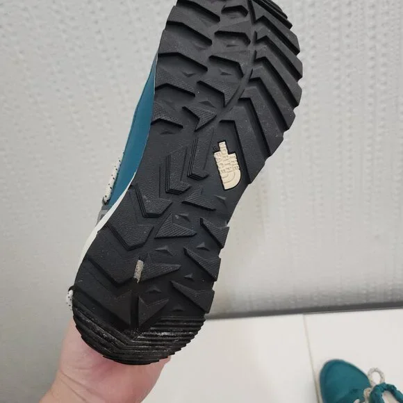 The North Face Women's ThermoBall Lace Up Waterproof Boots Teal Blue Size 9 - Picture 10 of 13